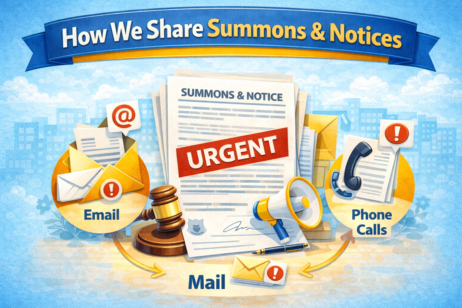 How We Share Summons & Notices