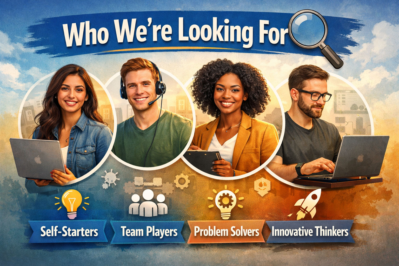 Who We’re Looking For