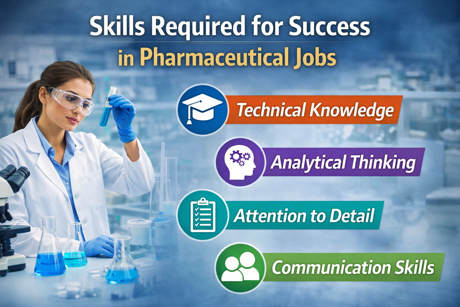 Skills Required for Success in Pharmaceutical Jobs
