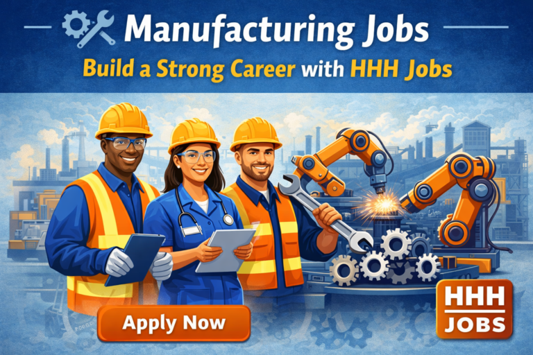 Manufacturing Jobs – Build a Strong Career with HHH Jobs