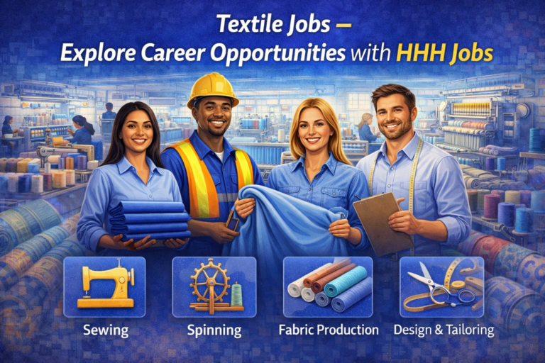 Textile Jobs – Explore Career Opportunities with HHH Jobs