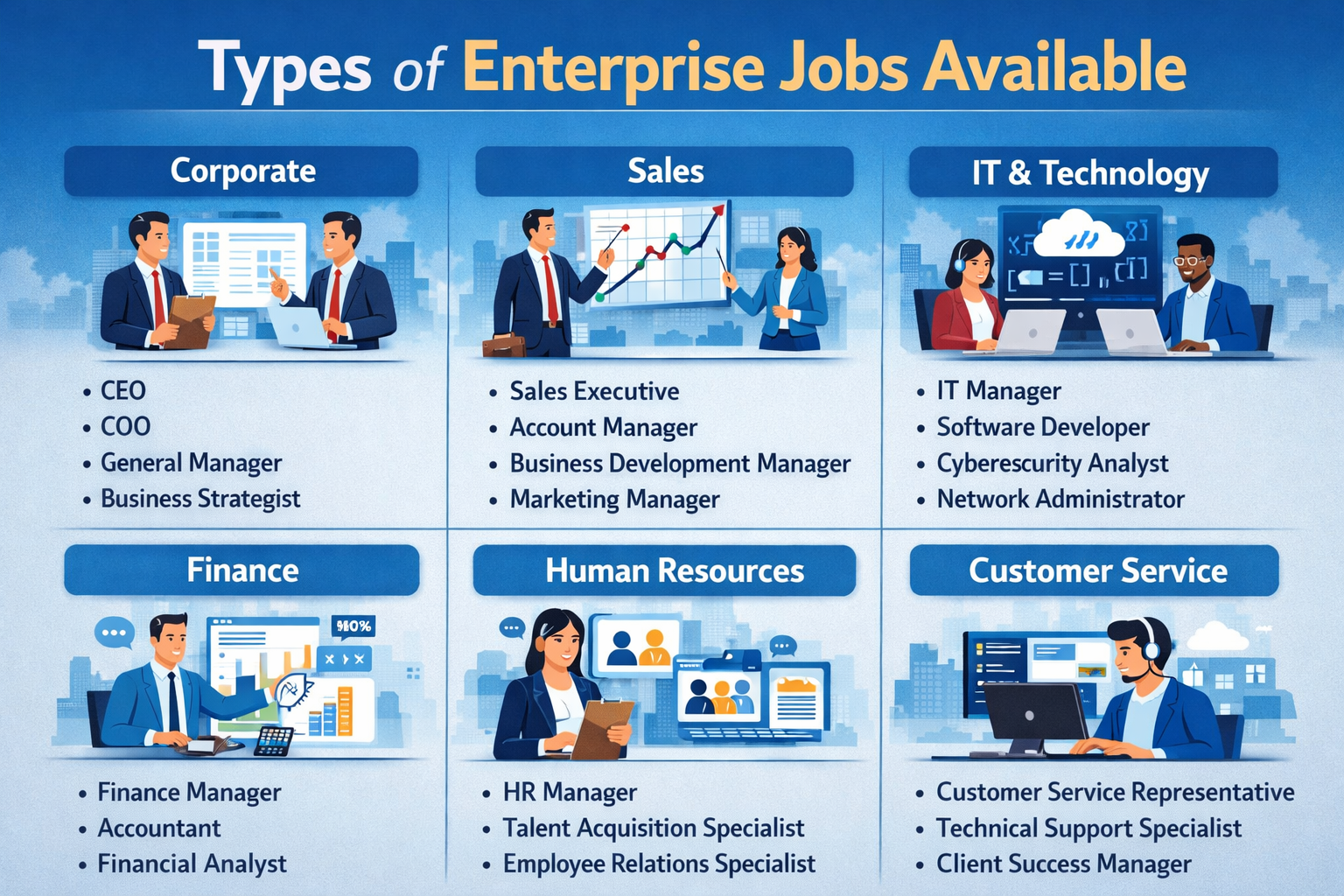 Types of Enterprise Jobs Available