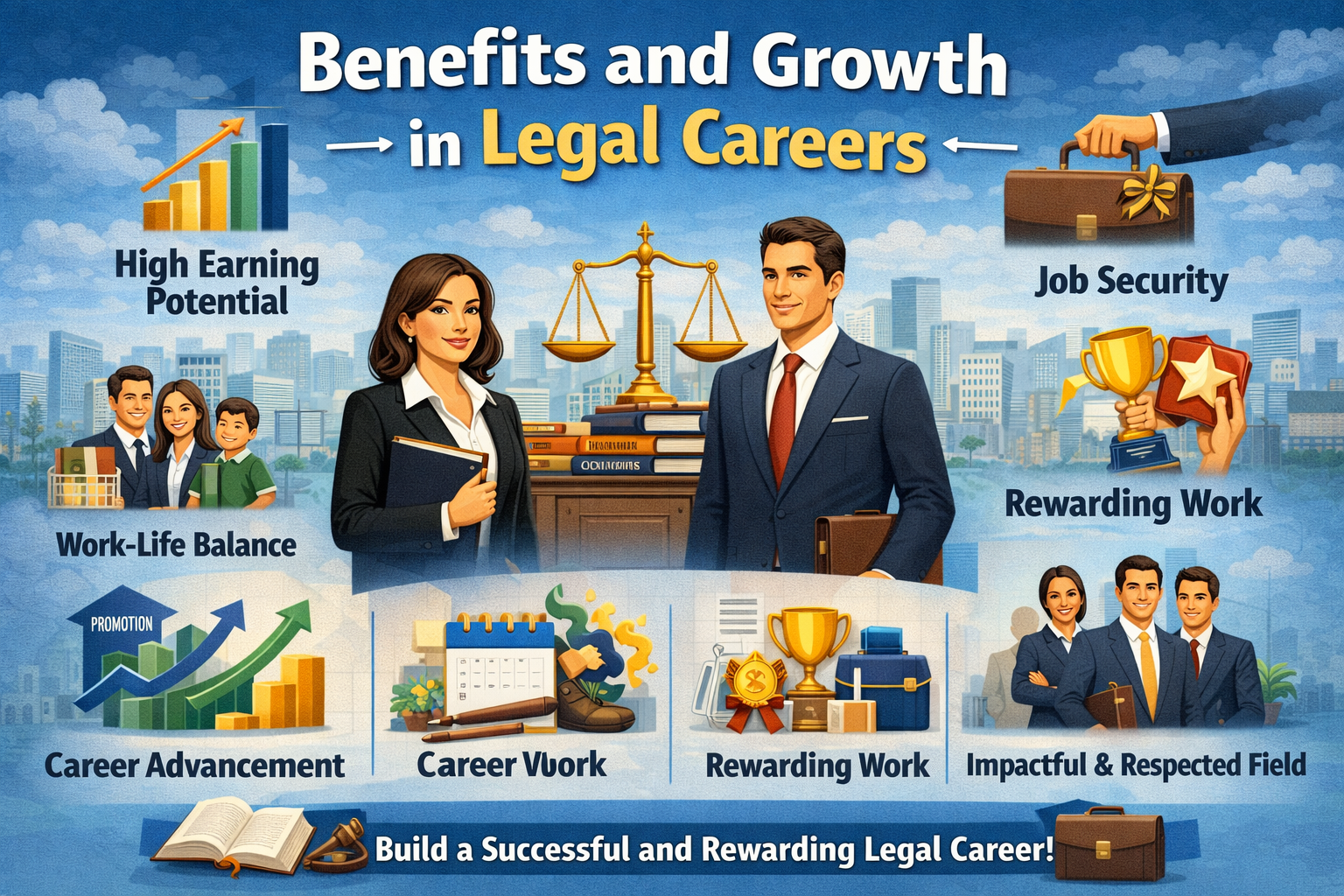 Benefits and Growth in Legal Careers
