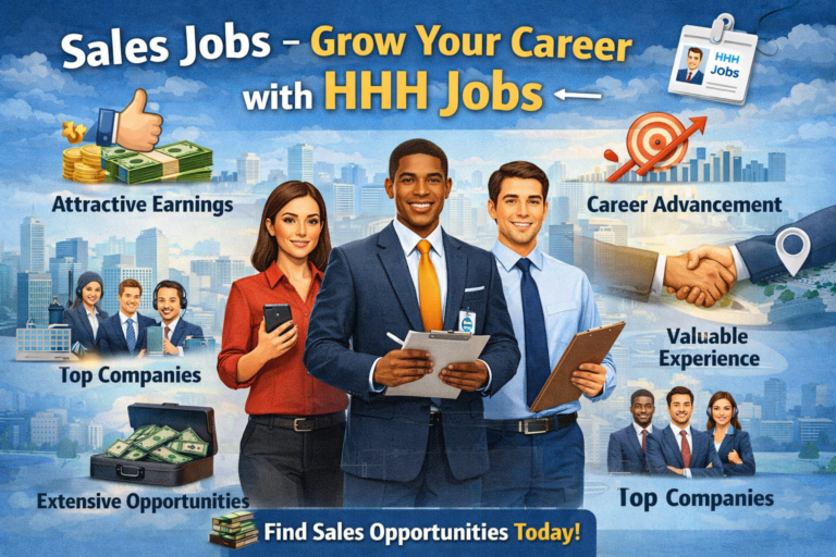Sales Jobs – Grow Your Career with HHH Jobs