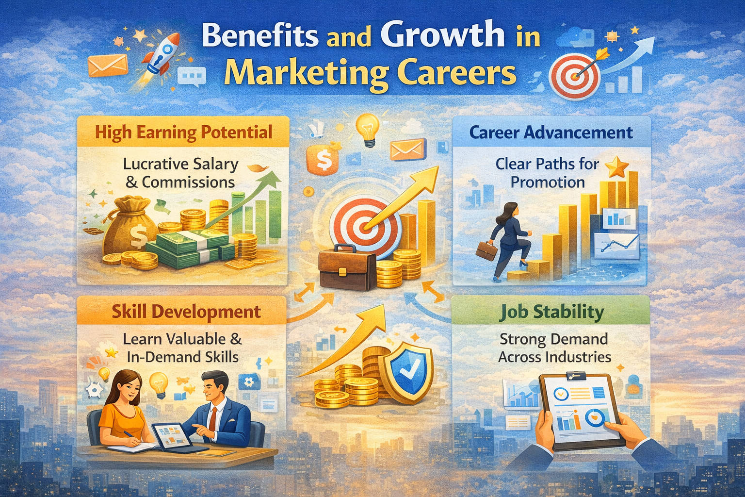 Benefits and Growth in Marketing Careers    