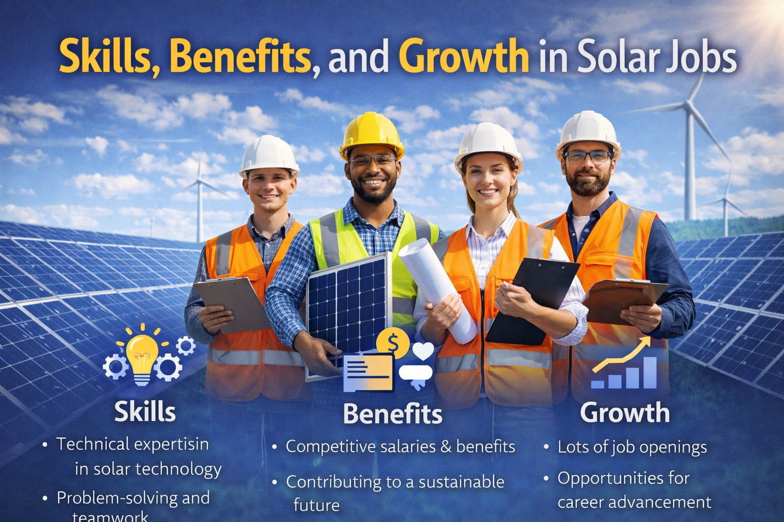 Skills, Benefits, and Growth in Solar Jobs
